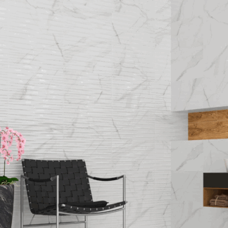 Serie Rlv. Essential White (Brillo) (33,3x55)