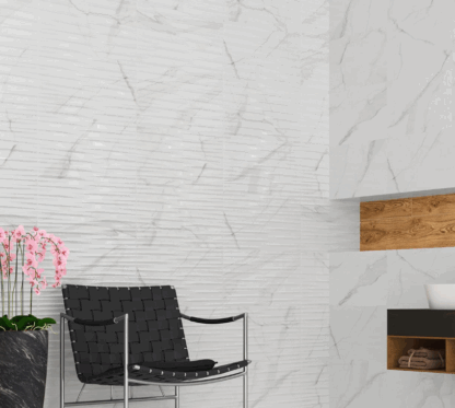 Serie Rlv. Essential White (Brillo) (33,3x55)