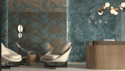 Serie Lux Kionia Palm Smeraldo (Pulido) (120x120)
