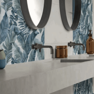 Serie Touch Evo Decoro Tropical Blue (Soft Touch) (60x120)