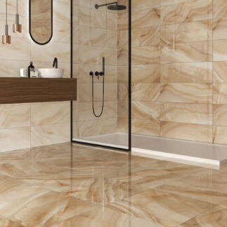 Serie Onice Light Beige (Brillo) (60x120)