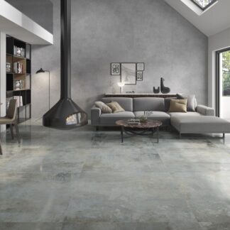 Serie Rusty Metal Silver (120x120)
